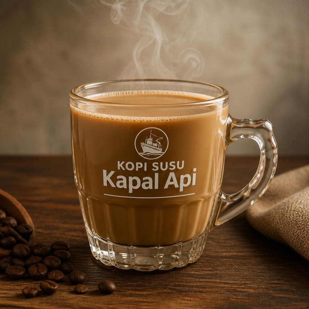 Kopi Susu Kapal Api Warkop Fresh dengan rasa kopi susu praktis